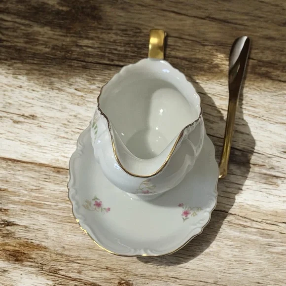 Vintage Edelstein Bavarian Maria Theresia Bianca Pattern 80 yr Anvsry Gravy Bowl - Picture 11 of 14